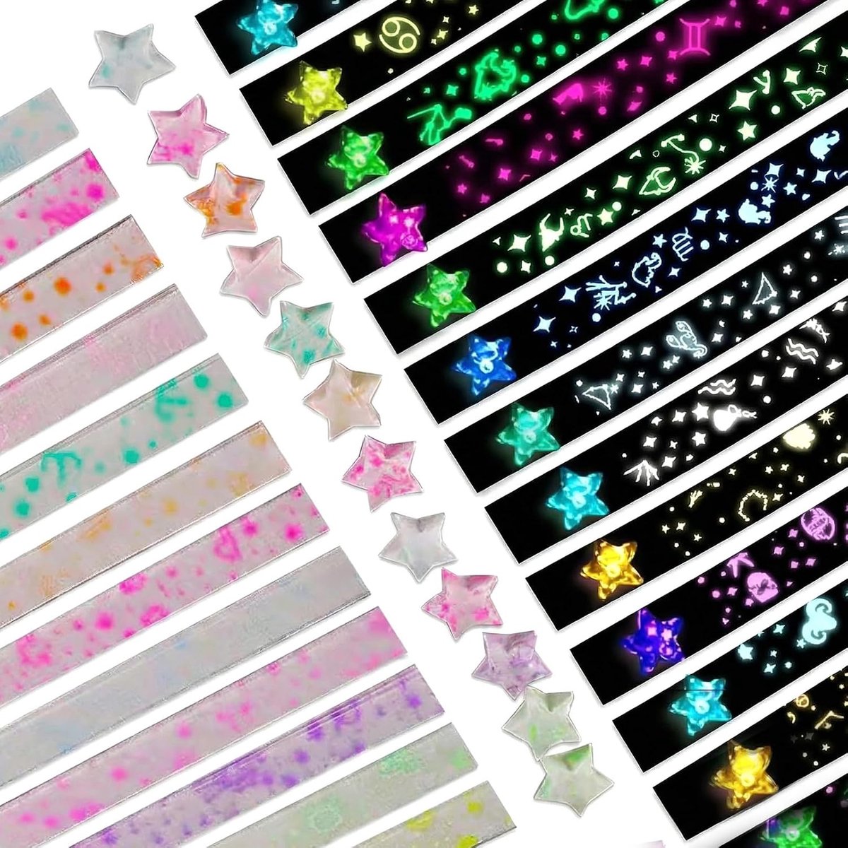 Origami sterrenlicht - 420 papiersterren - 12 constellaties - magische nachtomgeving - ShopVlot