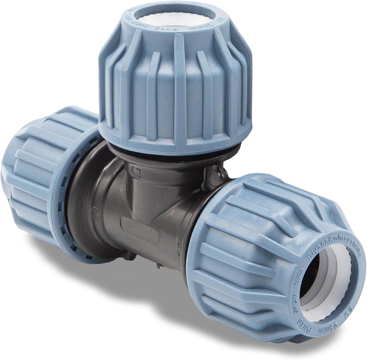 PP T-stuk 25 mm knelkoppeling - 3-weg koppeling - ideaal voor waterverdeling - voor beregening en tuinirrigatie - ShopVlot