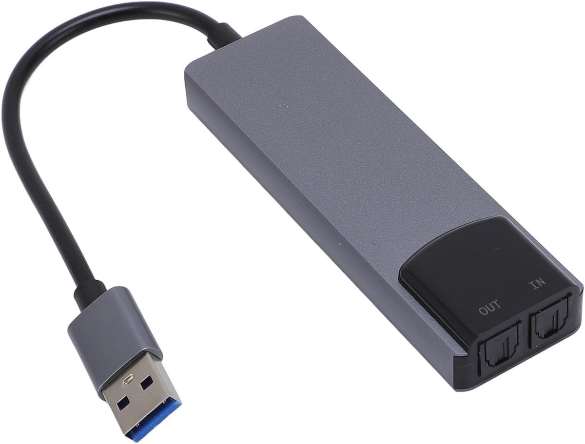USB externe geluidskaart 5.1 - surround audio adapter - ruisonderdrukking - kristalhelder geluid - ShopVlot