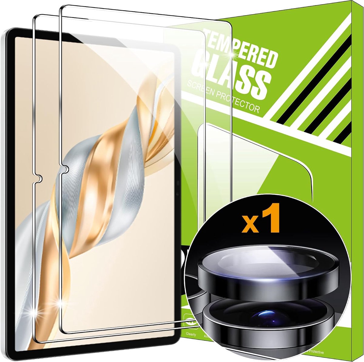 Schermbescherming Honor Pad X9a - 2+1 Stuks Tempered Glass - Volledige Bedekking - Ideaal tegen Krassen - ShopVlot