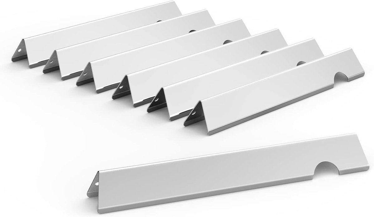 Flavorizer bars set van 7 - roestvrij staal - vervangt Weber 66033 - voor heerlijke barbecue smaken - ShopVlot