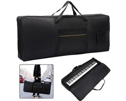 Keyboardtas - Toetsenbord Gig Bag - 61 Toetsen Instrument Keyboard Bag - 420D Oxford - Universele Keyboard Tas - Toetsenbord tassen Case - Perfect voor Het Vervoer Van Toetsenborden, Muziekaccessoires en Meer - Zwart