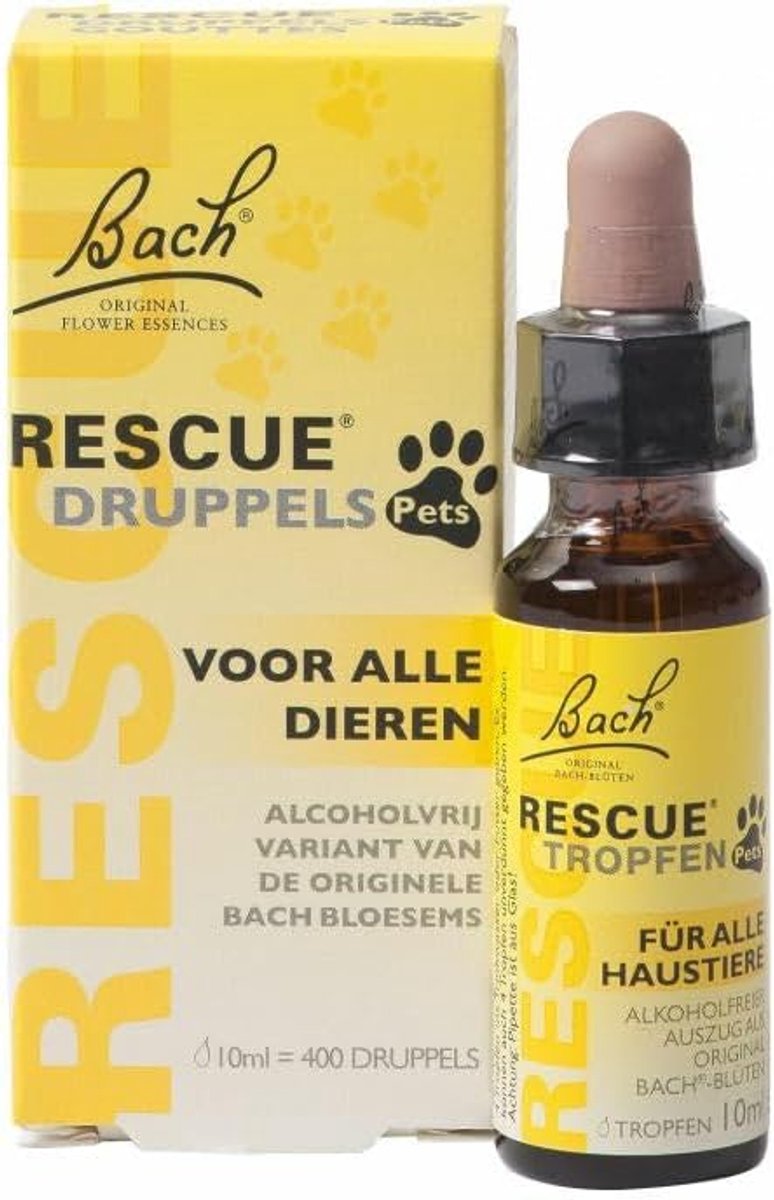 Natuurlijke hulp voor dieren - 10 ml - Rescue mix - Verlicht stress en angst - ShopVlot