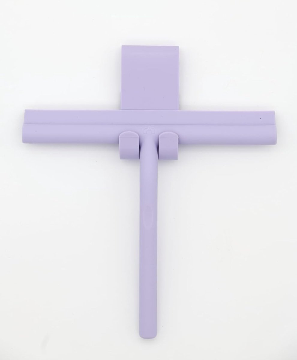 Douchewisser - Streeploos ontwerp - Pastelviolet silicone - Ideaal voor douchecabines - ShopVlot