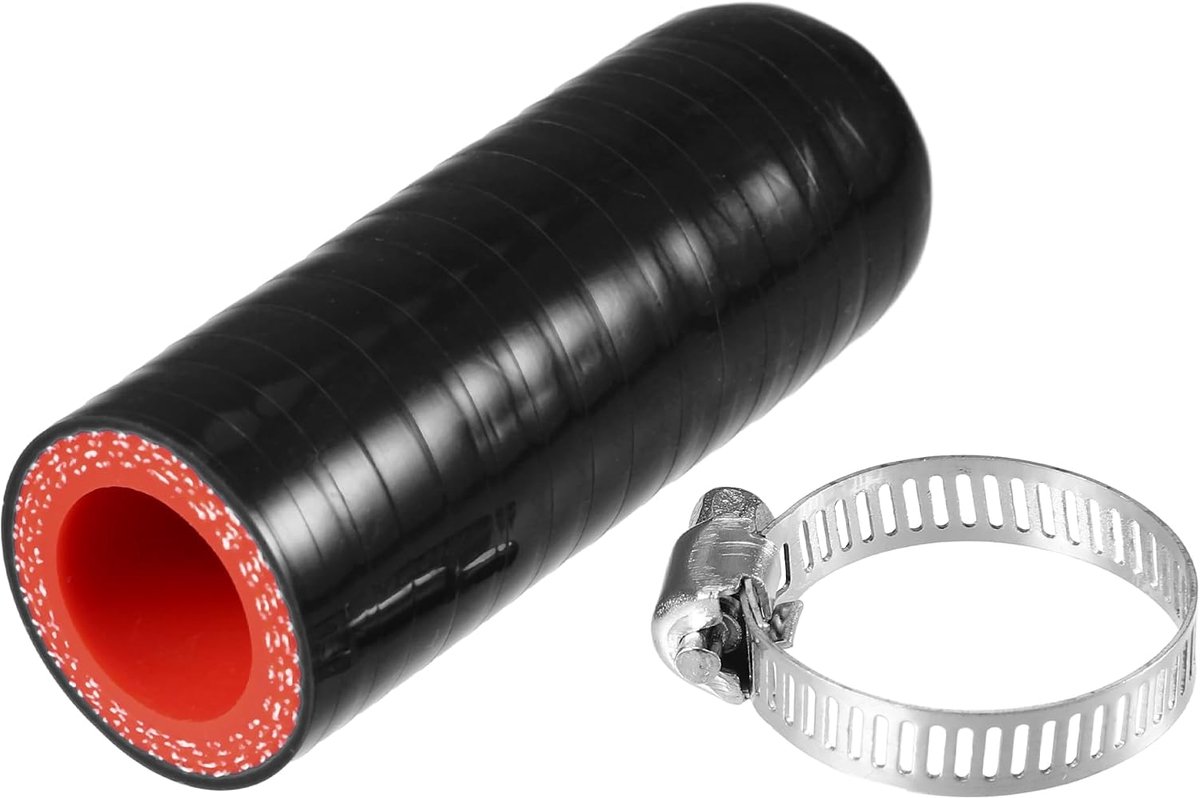 1 set universal silicone hose plugs of 2.8 cm, black silicone - ShopVlot