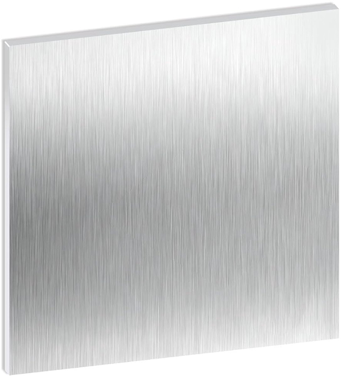 304 roestvrijstalen plaat, 1 mm dik, 200 x 200 mm, aan beide zijden geborsteld, voor keuken-doe-het-zelf, modelbouw en - ShopVlot