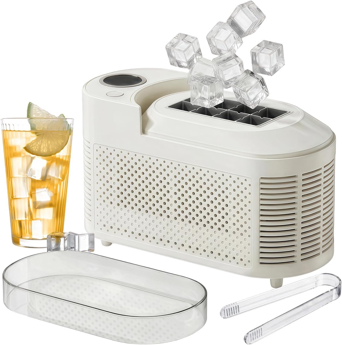 IJsblokjesmachine, mini, 8 blokjes, draagbaar, voor thuis en camping - ShopVlot