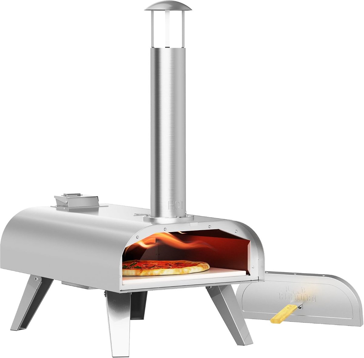 BIGHORN Portable Pizza Oven,Pellet Pizza Oven - ShopVlot