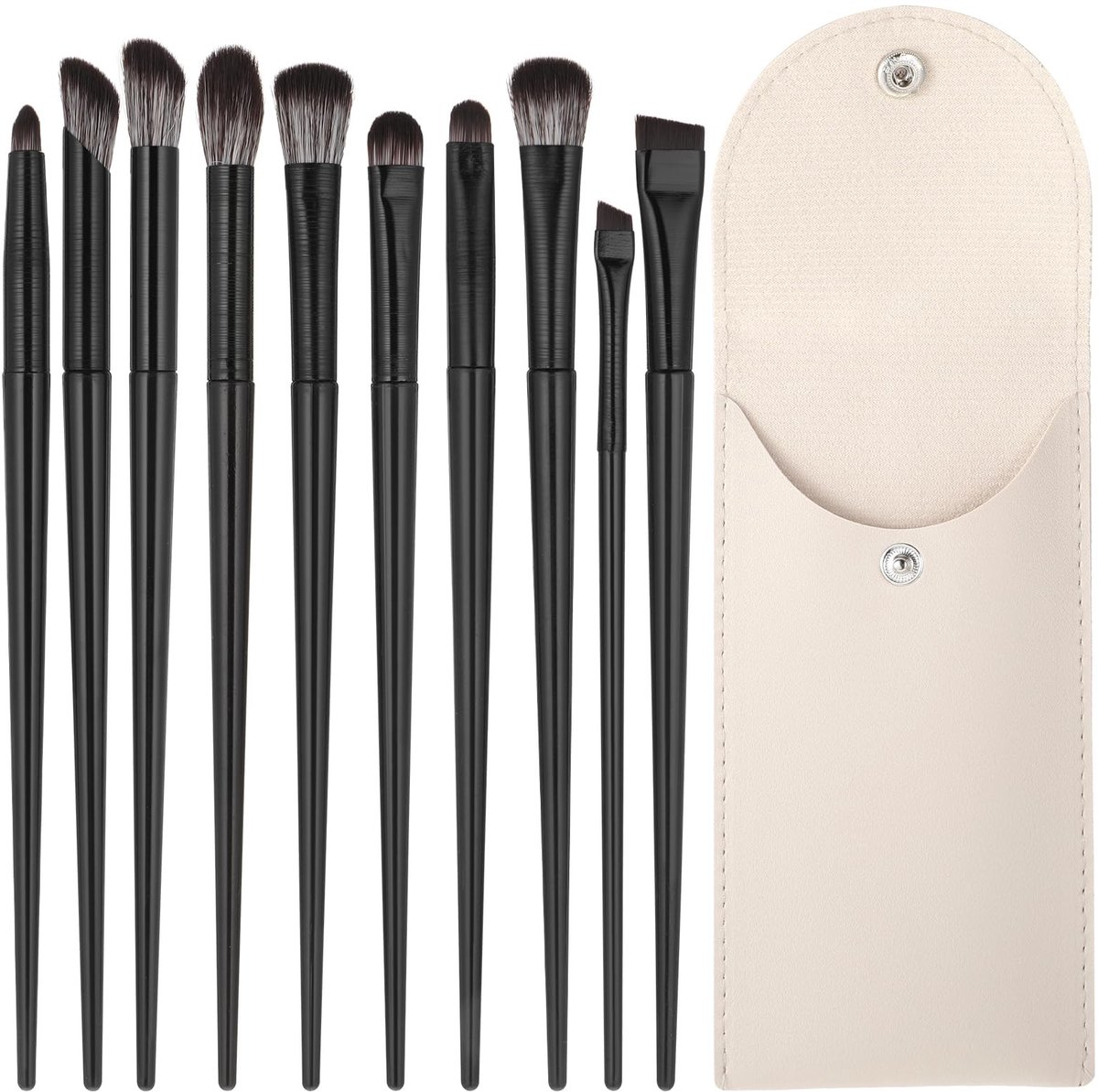 Solidchoice - Set van 10 Make-up Kwasten voor Oogschaduw en Foundation