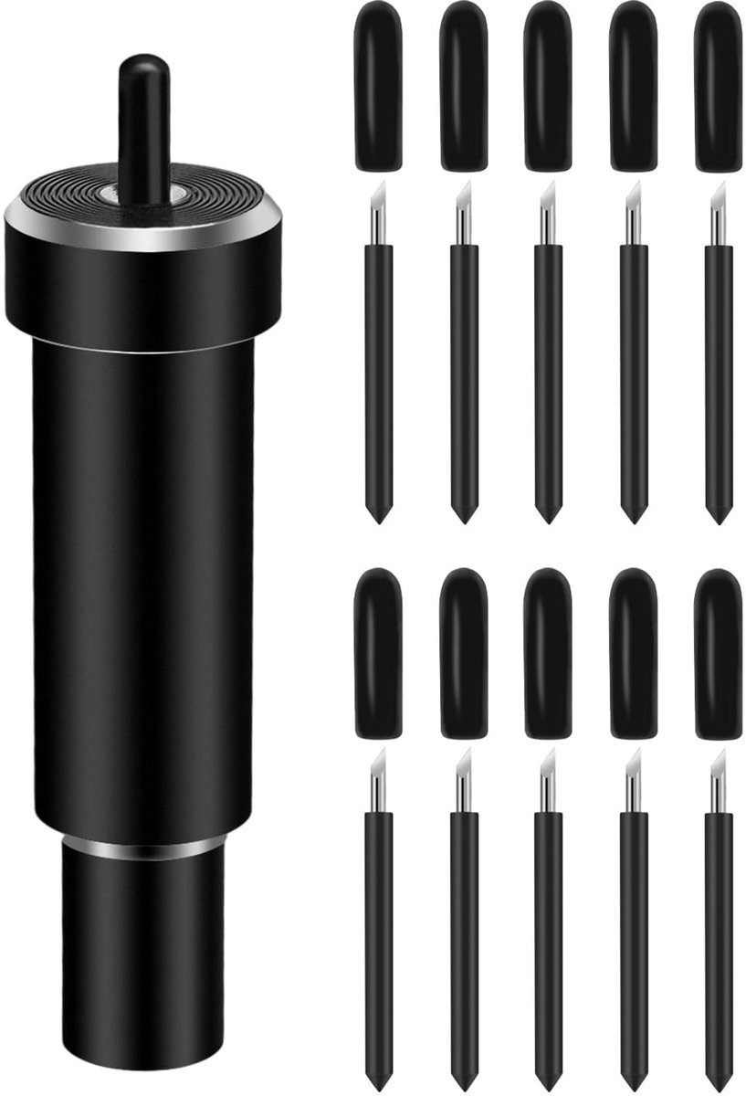Solidchoice - Vervangende Messen voor Cricut Maker met 1 Houder en 10 Messen