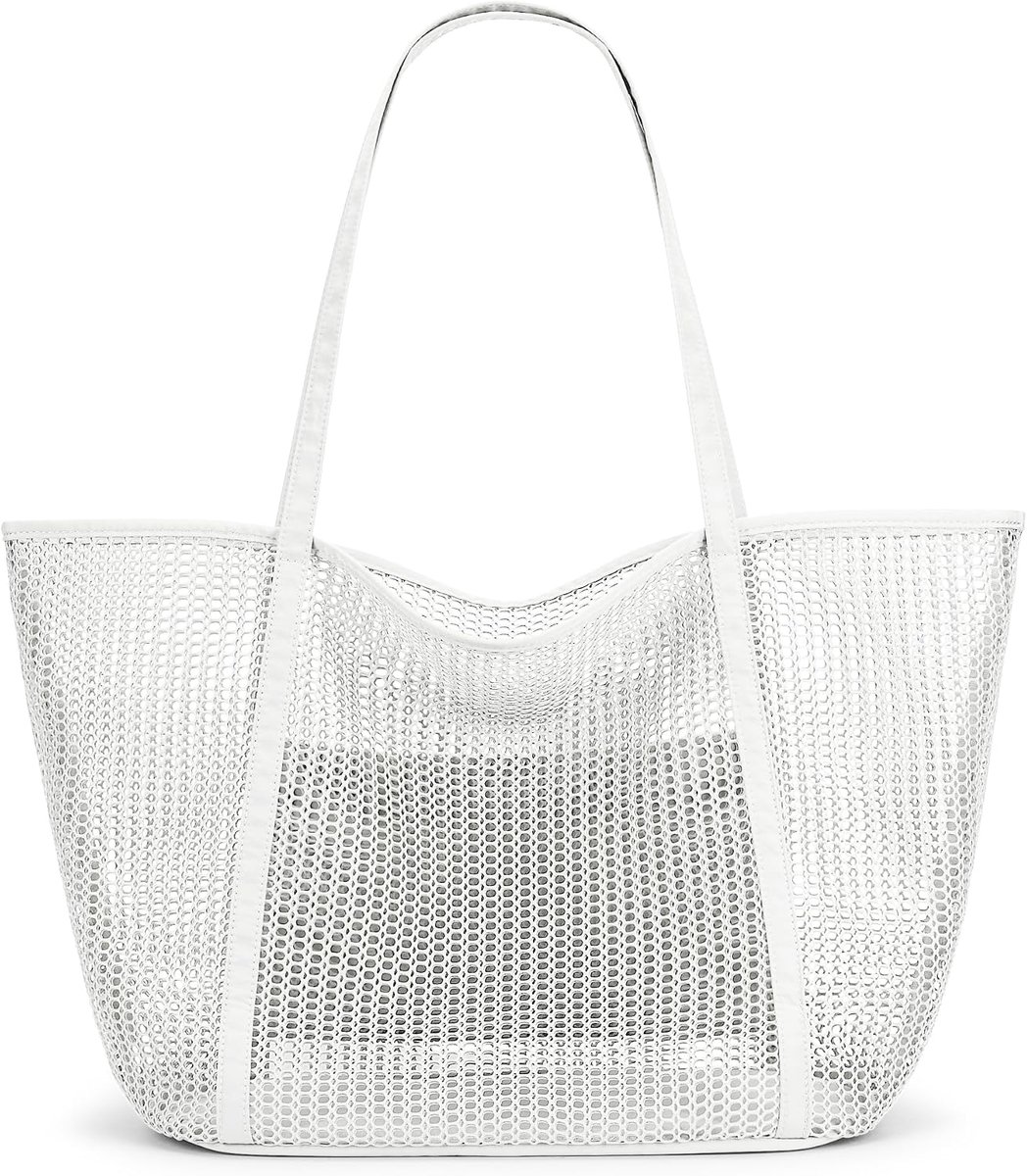 Strandtas Max 27L - Mesh - Vrouwelijke schoudertas - Perfect voor winkelen - ShopVlot