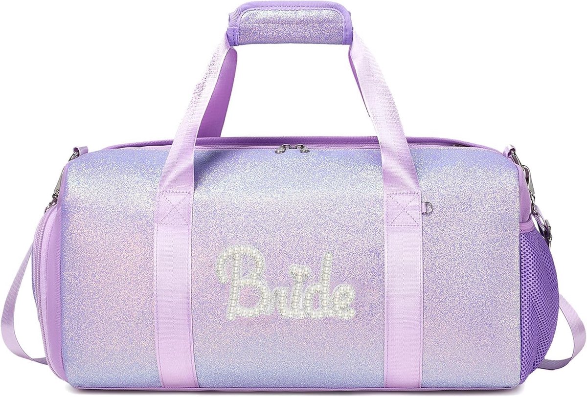 Sporttas meisjes - Duffle bag met schoenencompartiment - Roze - Perfect voor gym en slaapfeestjes - ShopVlot