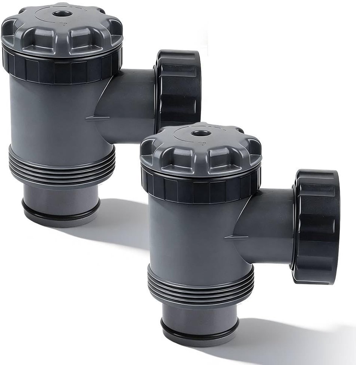 Solidchoice - Set van 2 Afsluitbare Ventielen voor Zwembaden, 38 mm