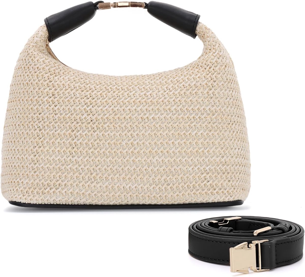Fecialy Women's Straw Bag, Small Raffia Handbags, Summer Beach Crossbody Bag, Holiday, Straw, Woven Handbag 2025 - ShopVlot