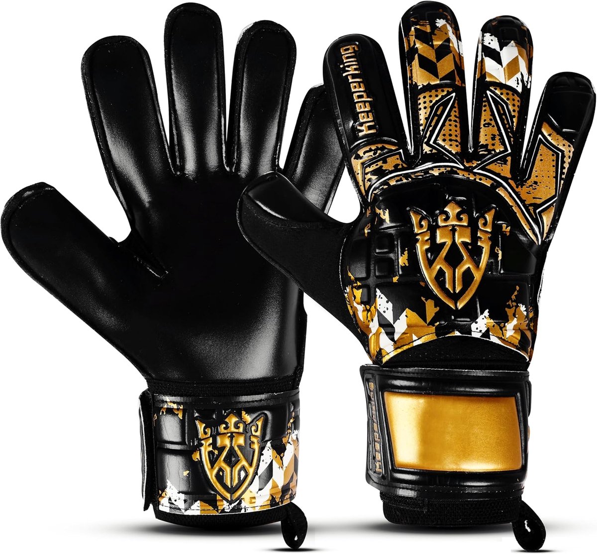 Doelmanhandschoenen met vingerbescherming - 4 mm - Goud FS Flat Cut - Optimale grip en bescherming - ShopVlot