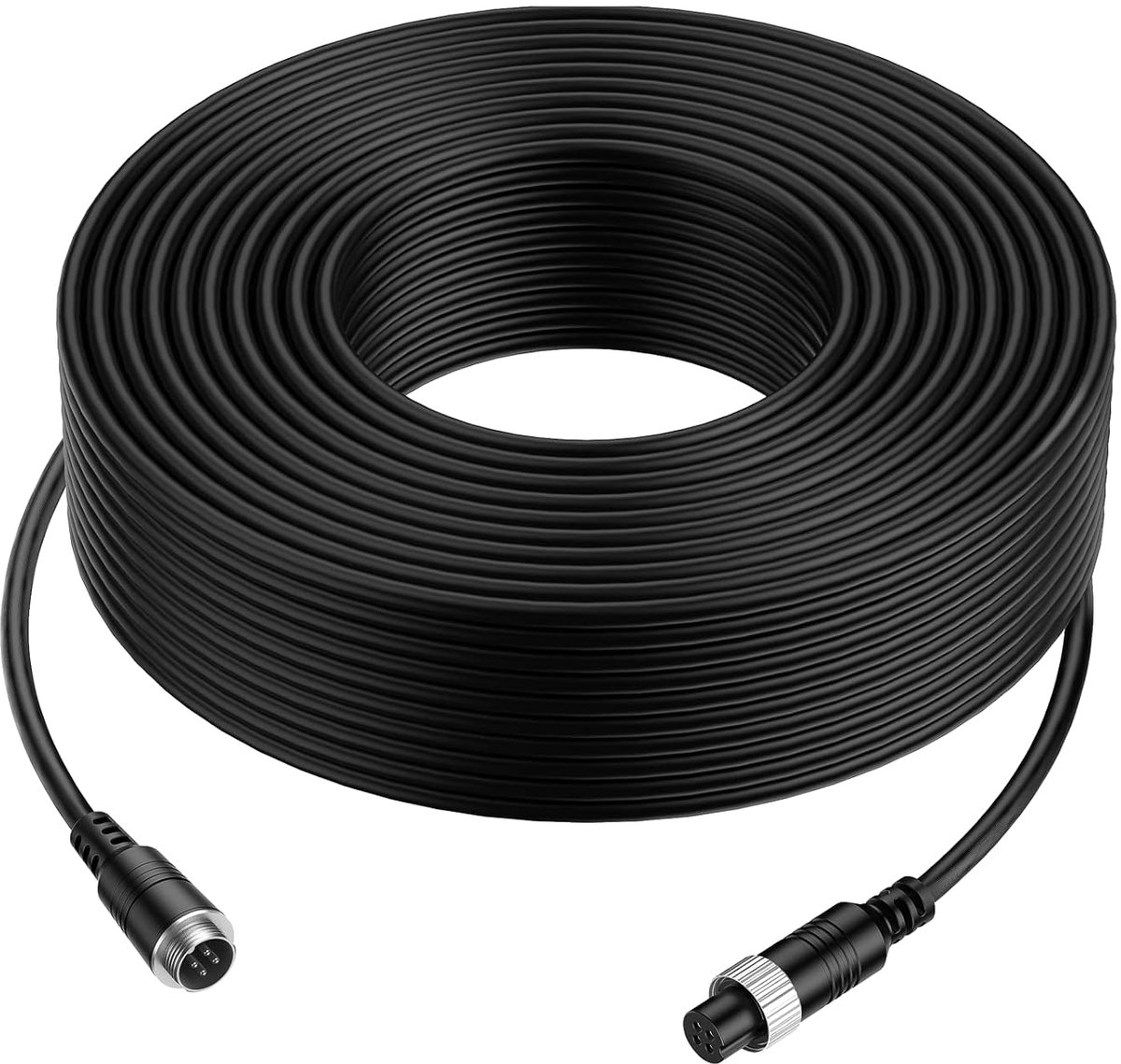 Cocar 20m Car video extension cable 4 pin aviation waterproof shockproof for CCTV rear view truck trailer camper - ShopVlot
