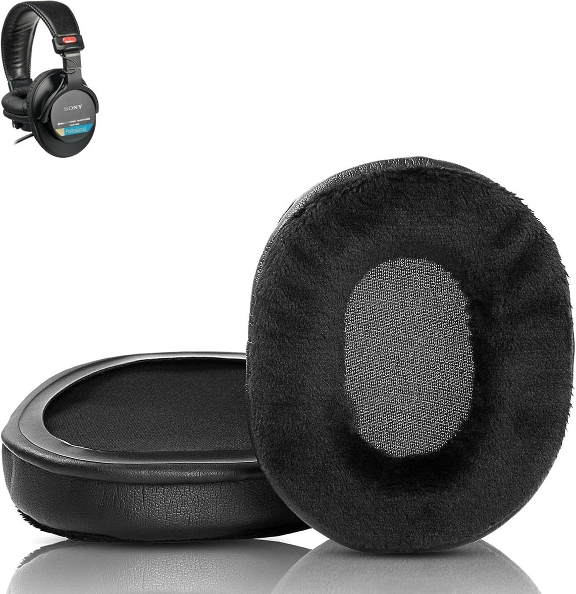 Replacement ear pads compatible with Sony ATH-M50X M40X M30x MDR-7506 MDR-V6 MDR-CD900ST headphones Soft earpads made - ShopVlot