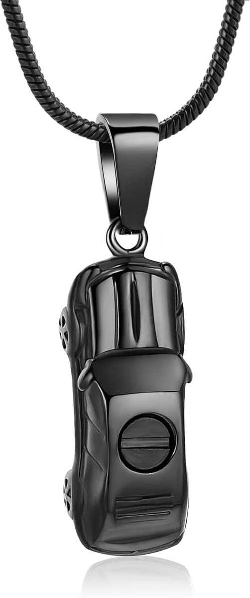 Cremation Jewellery for Ash Small Car Shape Urn Pendant for Ash Holder Reminder Keepsake Urn Necklace Cool Necklace - ShopVlot
