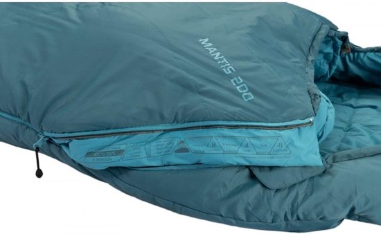 Lichtgewicht Slaapzak - Kampeerslaapzak Mummie - Buiten slapen - Thermische omhelzing - Max 190cm - Blauw — afbeelding 5