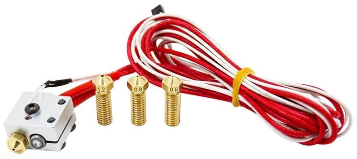 3D printer High Speed V6 print pack - 1.75mm filament - met extra nozzles en heater block - voor hoge printsnelheid - ShopVlot
