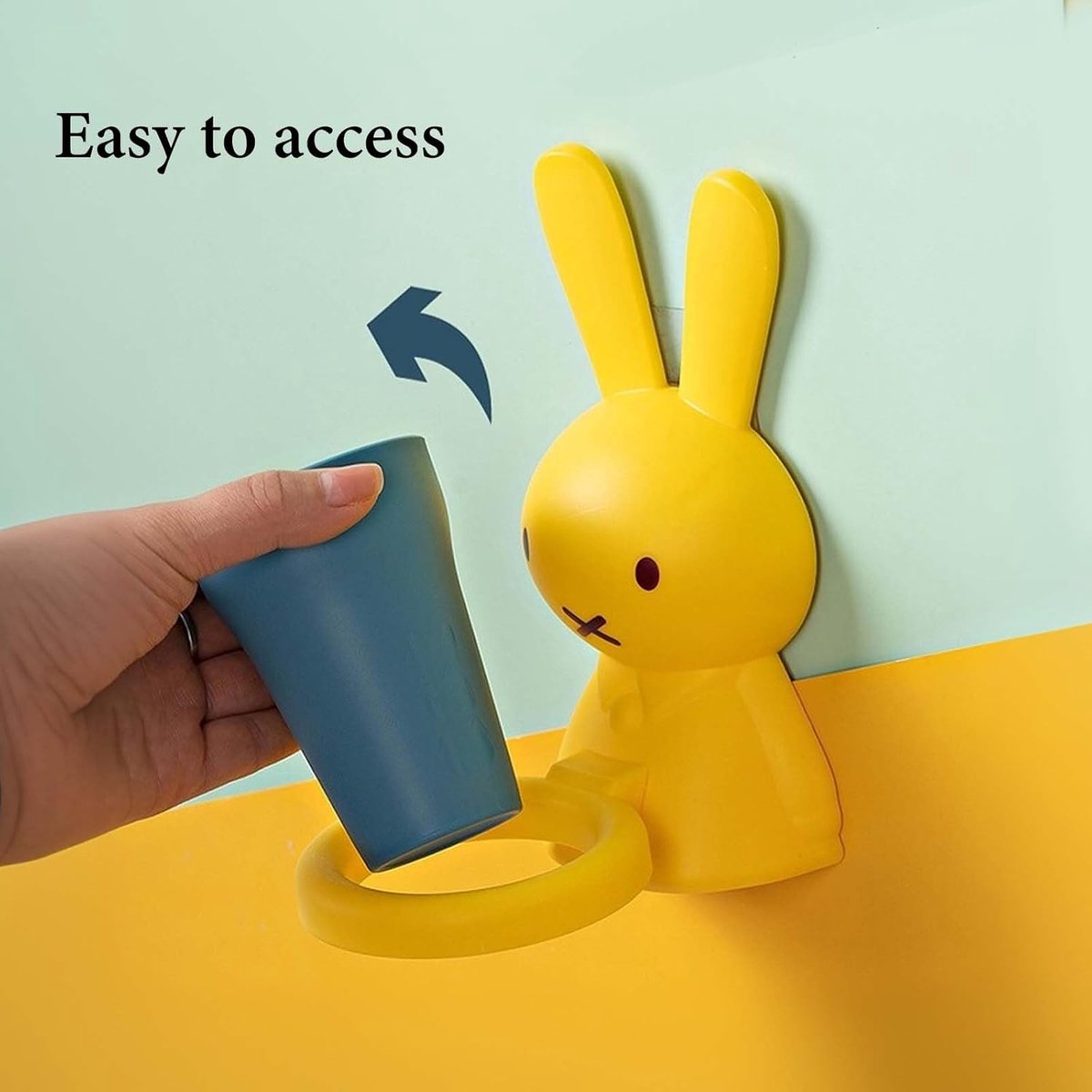 Tandenborstelhouder voor kinderen - 2 stuks dierenvorm - Suction cup - Maak tandenpoetsen leuk! - ShopVlot
