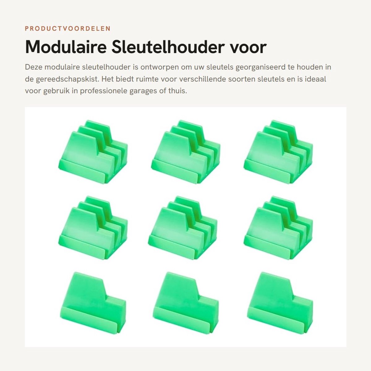 Dailygoods - Modulaire Sleutelhouder voor Gereedschapskist