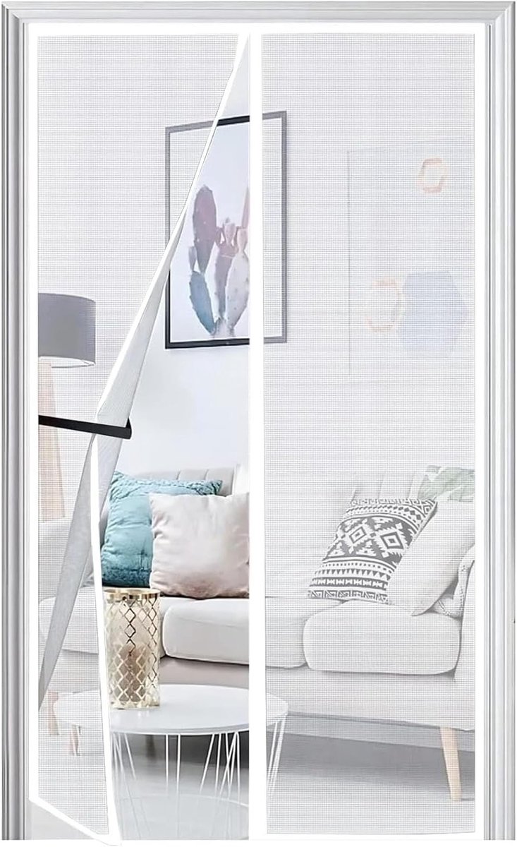 Magnetisch Vliegenraam voor Balkon- en Terrasschermen 125 x 230 cm - Insectenbescherming z