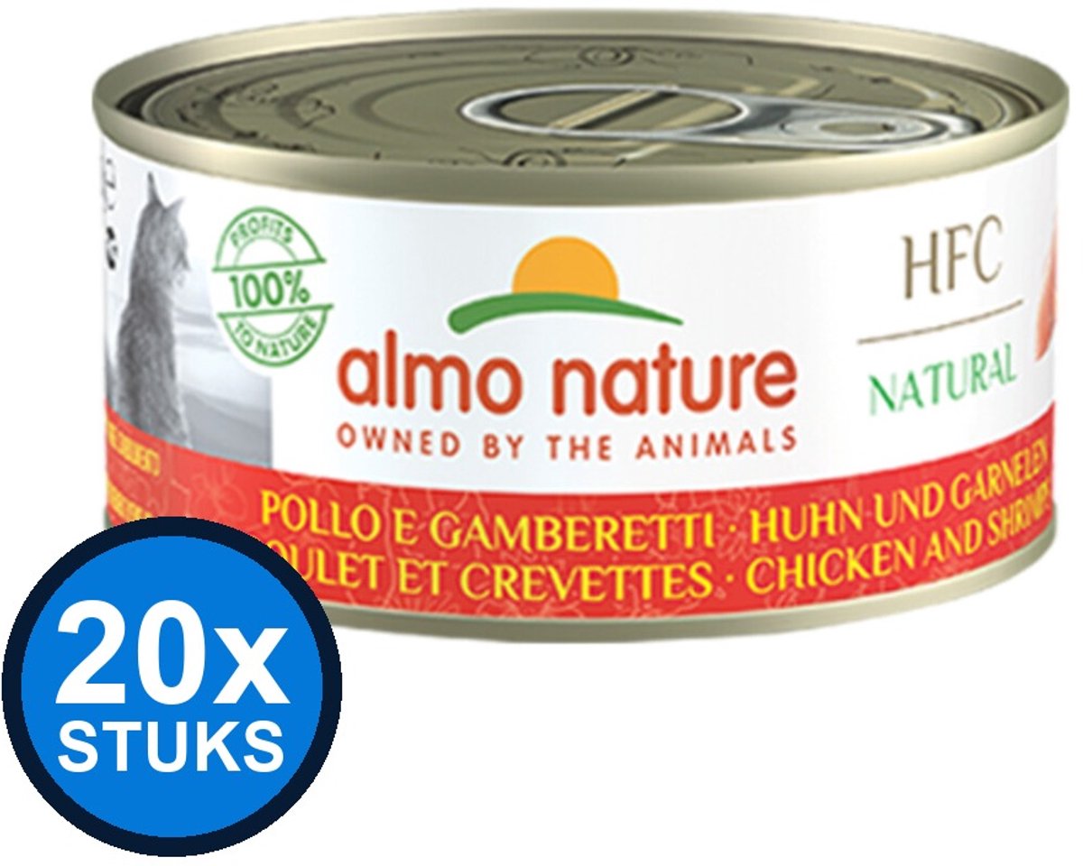 Almo Nature Almo Nature HFC - Kip & Garnaal - Kattenvoer Natvoer - 70g