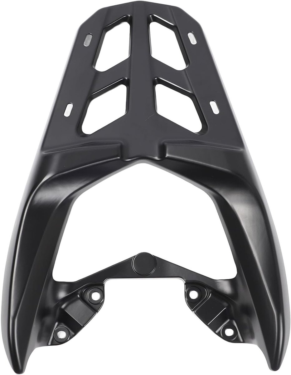 Duurzame Achterbagagedrager voor NMAX155 en NMAX125 (2020-2024) - Aluminium, Zwart, Geschikt voor Motoraccessoires en Vervoer van Bagage