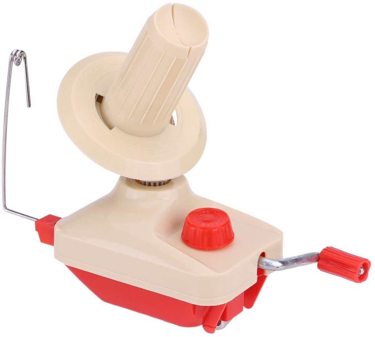 Dailygoods - Garenrol - Draagbaar - Eenvoudig oprolmechanisme - Wolvezel - Handbreirol - Ideaal voor naaiaccessoires - Geschikt voor thuisgebruik