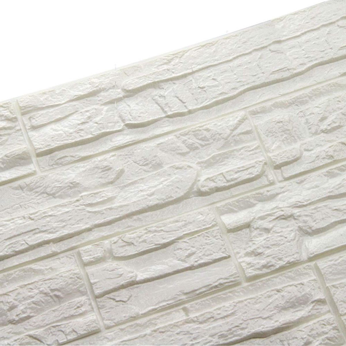 Dailygoods- 3D-behang zelfklevend - muurdecoratie - baksteen reliëf - lichtgewicht - waterdicht - 60 x 60 cm (1 stuk) - Muursticker