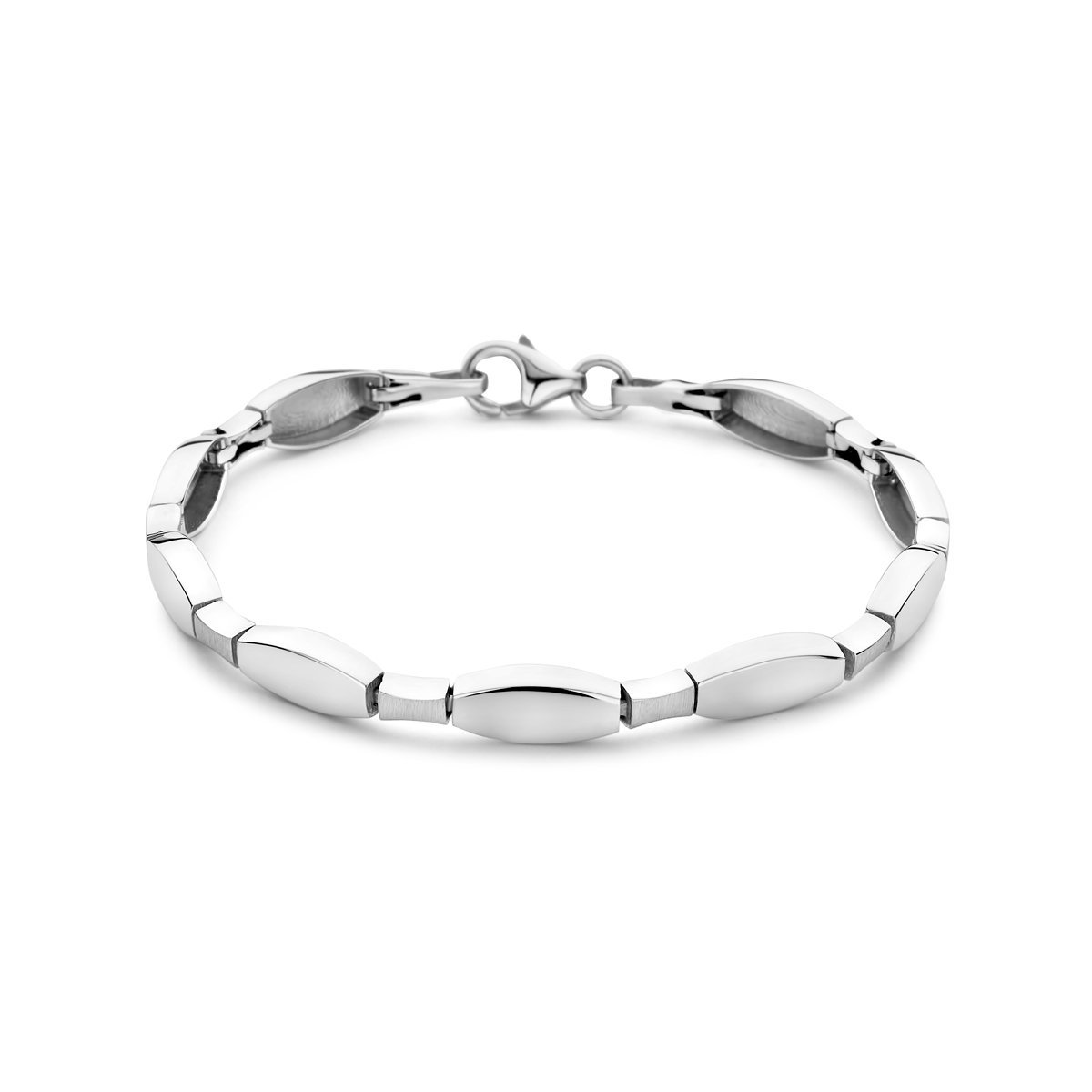 Zilver Gerhodineerd Armband Choker 5,5 Mm 18,5 Cm Poli/Mat 1337123