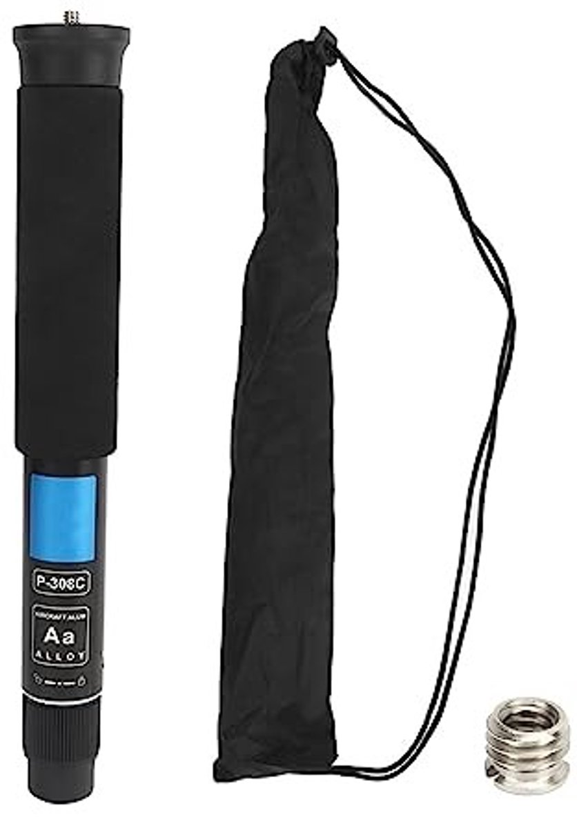 Dailygoods- Monopod Lichtgewicht - Aluminium Legering - Verstelbaar van 28 cm tot 157 cm - Universele Compatibiliteit - Ergonomisch Grip-Design - Draagbaar voor DSLR/Camcorder/Smartphone - Camera Statief