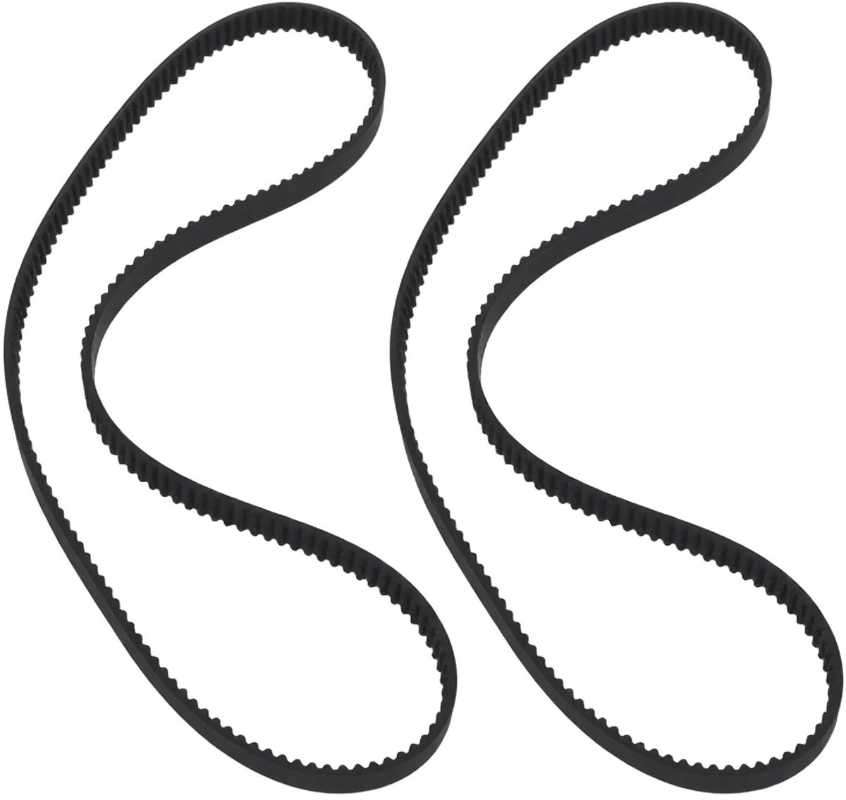 Dailygoods- Broodmachine Riem Rubber - Vervangingsriem - Compatibel met Hamilton Beach - 2 Stuks - Omtrek 53,3 cm - Breedte 0,8 cm - Broodbakmachine