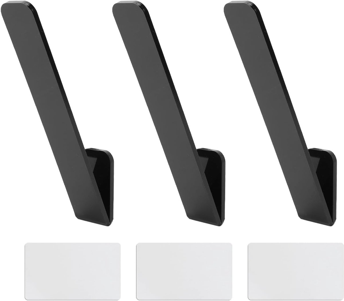 Hoedenrek - Hoedenorganizer - Hoeden Opbergen - Vorm Ontwerp - 3 Stuks - Zwart