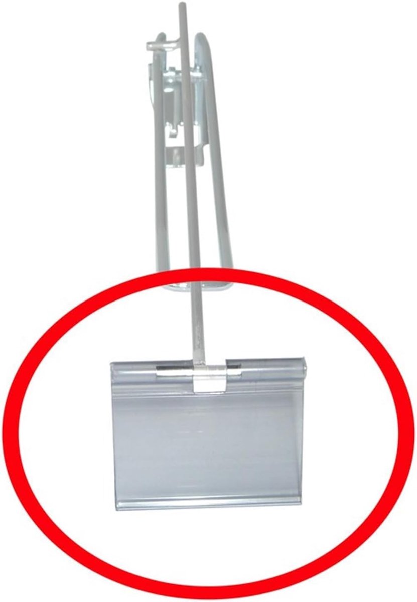 Pendeltas - Zadeltas - Haken Presentatie - Sterk Materiaal - 60 x 40 mm - Zilver