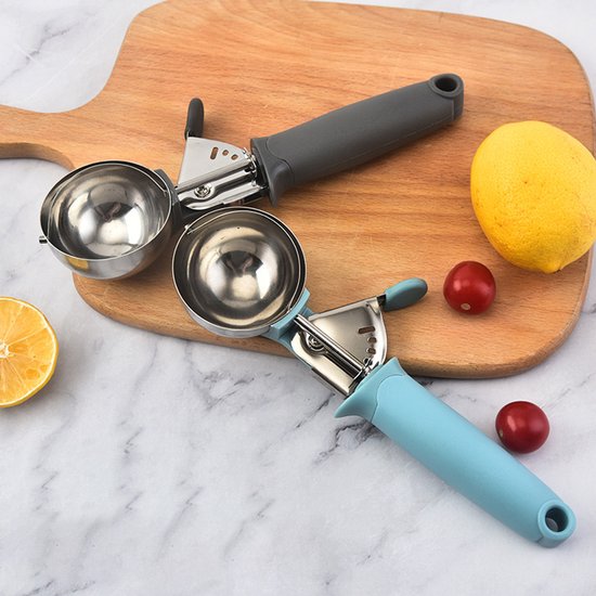 ijsschep, comfortabele antislip ijsschep voor ijsbollen, geschikt voor ijs, sorbets en desserts — afbeelding 4