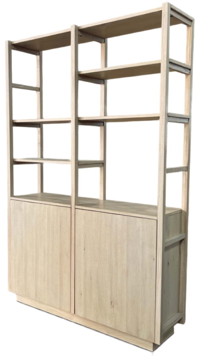 DÉJA Living Wandkast Levi - Naturel Eiken - 140 x 38 x 210 cm