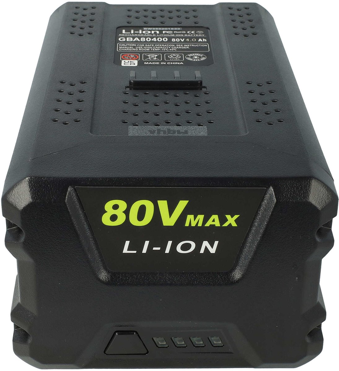 vhbw-accu compatibel met Greenworks GD80BP, GD80BL, GD80BPB, GD80HT, GD80CS50, GD80LM46SO grasmaaiers, grastrimmers en elektrische bosmaaiers (4000mAh 80V Li-Ion)