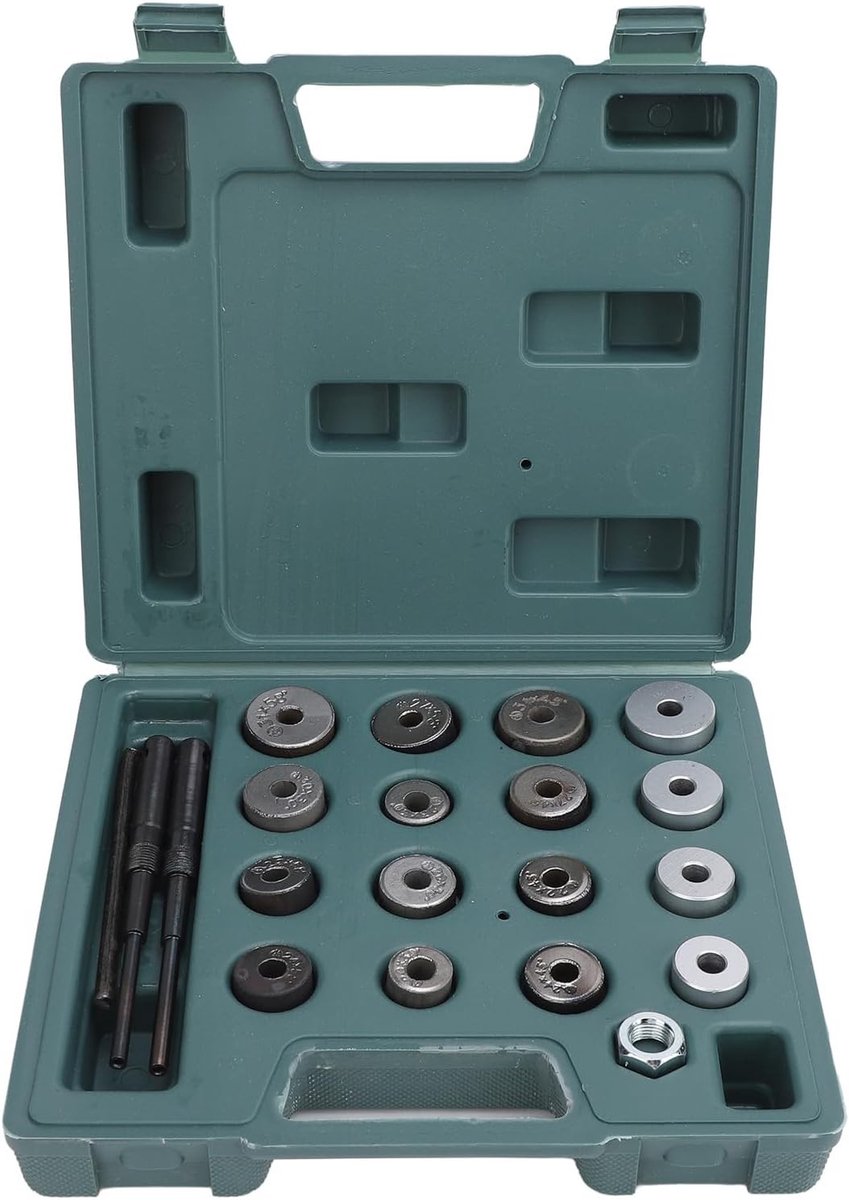 Set van 20 stuks mini klepzitting reamers voor motorfietsen - Professionele klepzitting snijgereedschap, carbide slijpwielen en houder voor precisieonderhoud