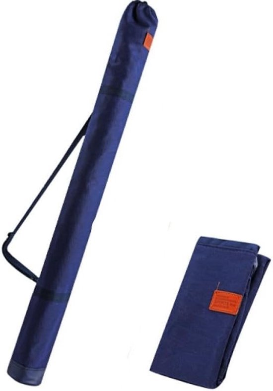 Thijox - Vissende Hengeltas met Schouderband - Grote Capaciteit Viskoffer Hoes - Lange Canvas Hengeltas 1.4m in Blauw - Uniseks voor Vissersuitrusting — afbeelding 3