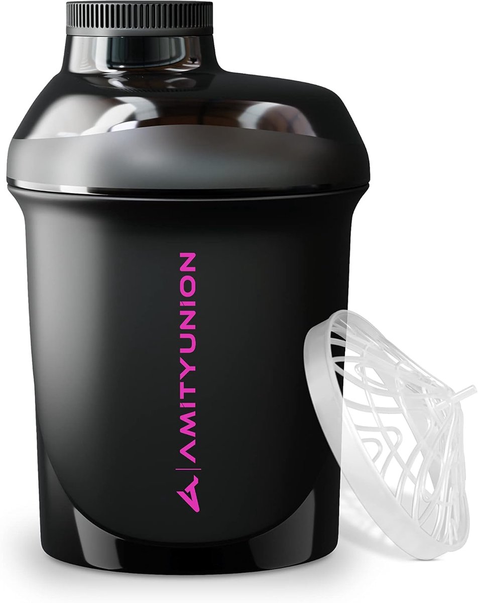 Thijox - Protein Shaker Deluxe 400 ml - BPA-vrij - Ideaal voor Sport, Fitness, Shake, Smoothies, Gym, Kantoor, Reizen - Handige Meeneemfles, Stevige e