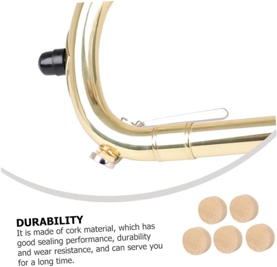 Kurk Stoppen - Watersleutel Kurk - Instrument Reparatie - Luchtdichtheid - 0.9 x 0.9 x 0.4 cm - Houtkleur — afbeelding 4