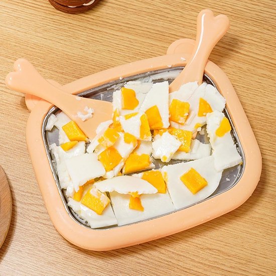 IJsmachine Handmatig - Dessertmaker Sorbet - Zelf Desserts Maken - Roestvrij Staalblad - 26x21cm - Zilver — afbeelding 5