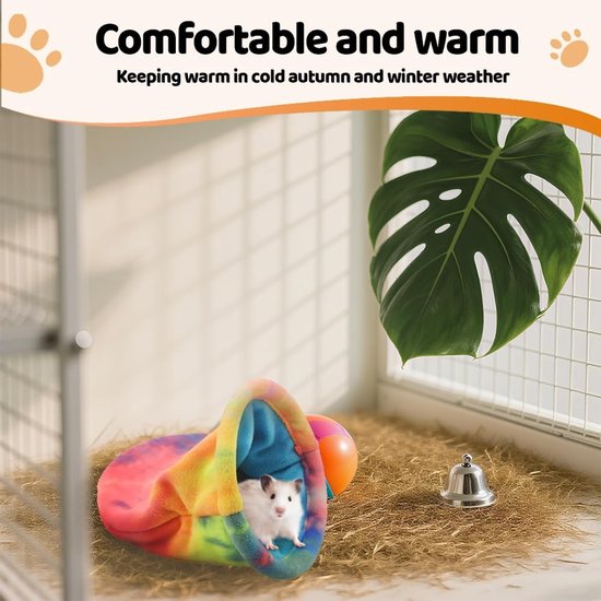 Dailygoods- Slaapzak Hamster - Zachte Fleece - Schuilplaats voor van Dailygoods — afbeelding 3