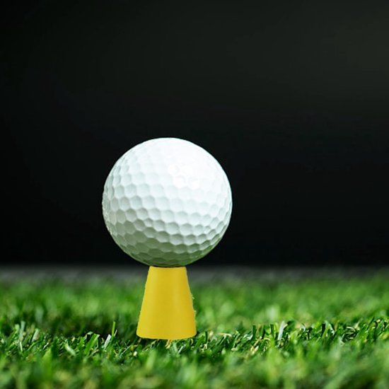 Dailygoods- Golfthee 4-delig - Rubber/Kunststof - Meerkleurig - Verschillende Hoogtes - Duurzaam - Perfect voor Driving Range - Golftees — afbeelding 5