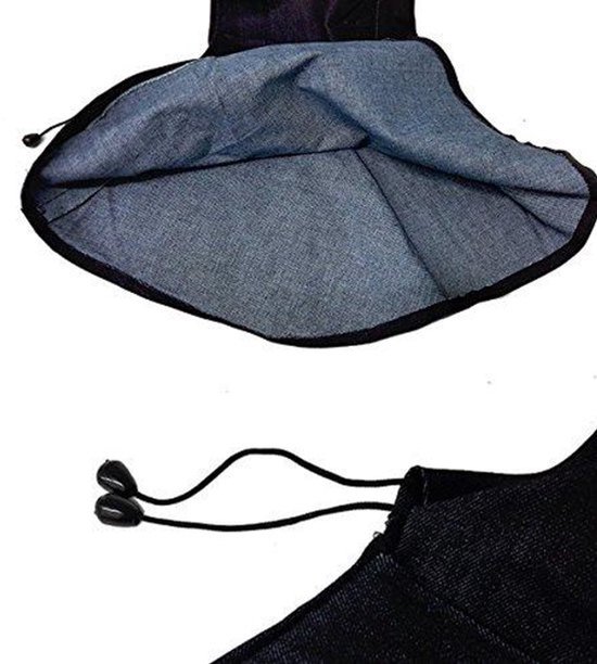 SPHProducts - Lassen Hood Sjaal - Vlam Retardant - Comfortabele Pasvorm - Zwart - Beschermende Hood - Ideaal voor Lassers - Denim Stof van Merkloos — afbeelding 2