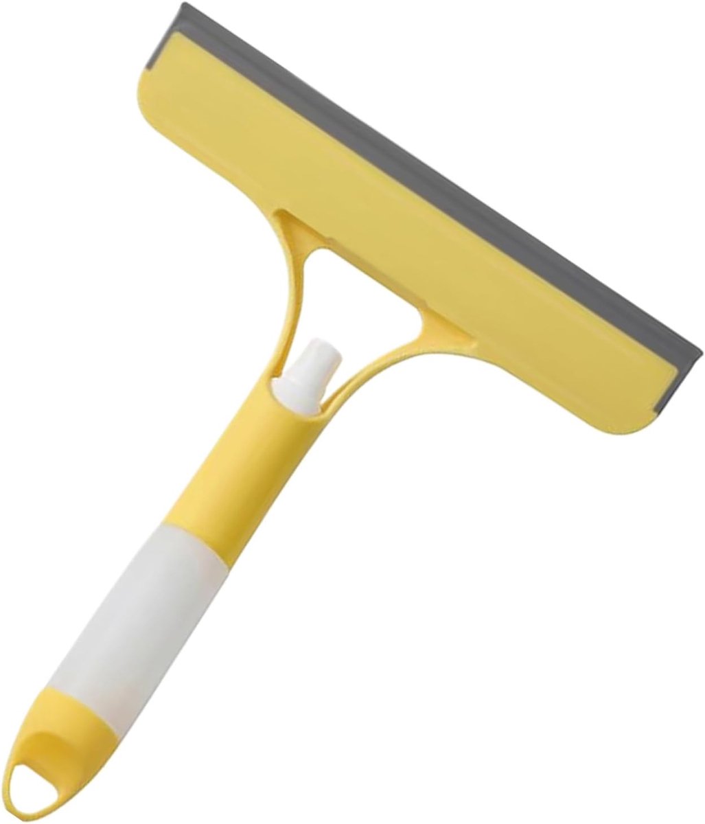 Raamwisser - Schoonmaker - Streeploos Reinigen - Ingebouwde Spray - 21.5 x 25.7 cm - Geel
