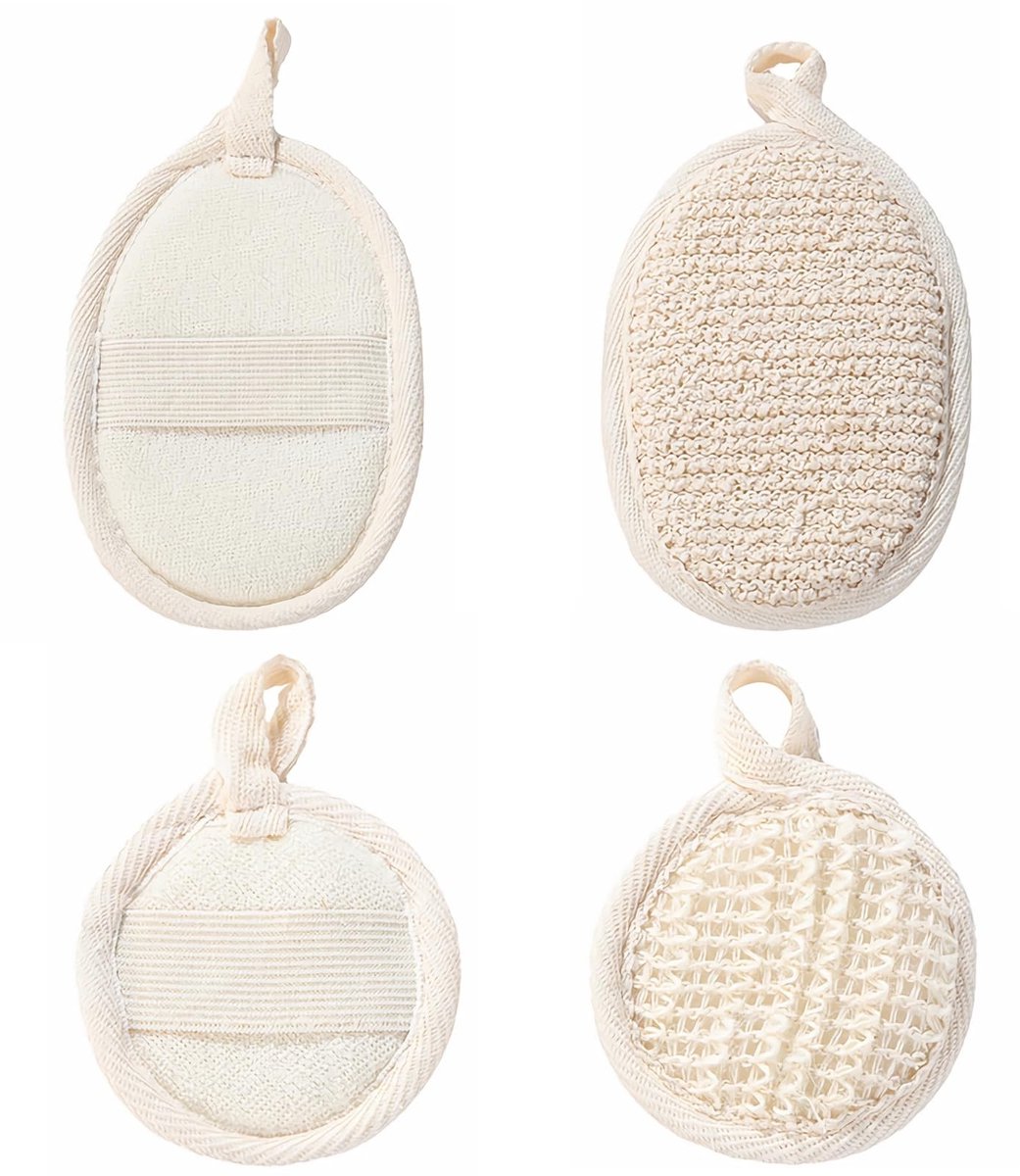 Dailygoods- Lufa-spons Natuurlijke Peeling - Douche spons - Herbruikbare Lichaamsborstel - Spa - Keuken - Badkamer - Loofah
