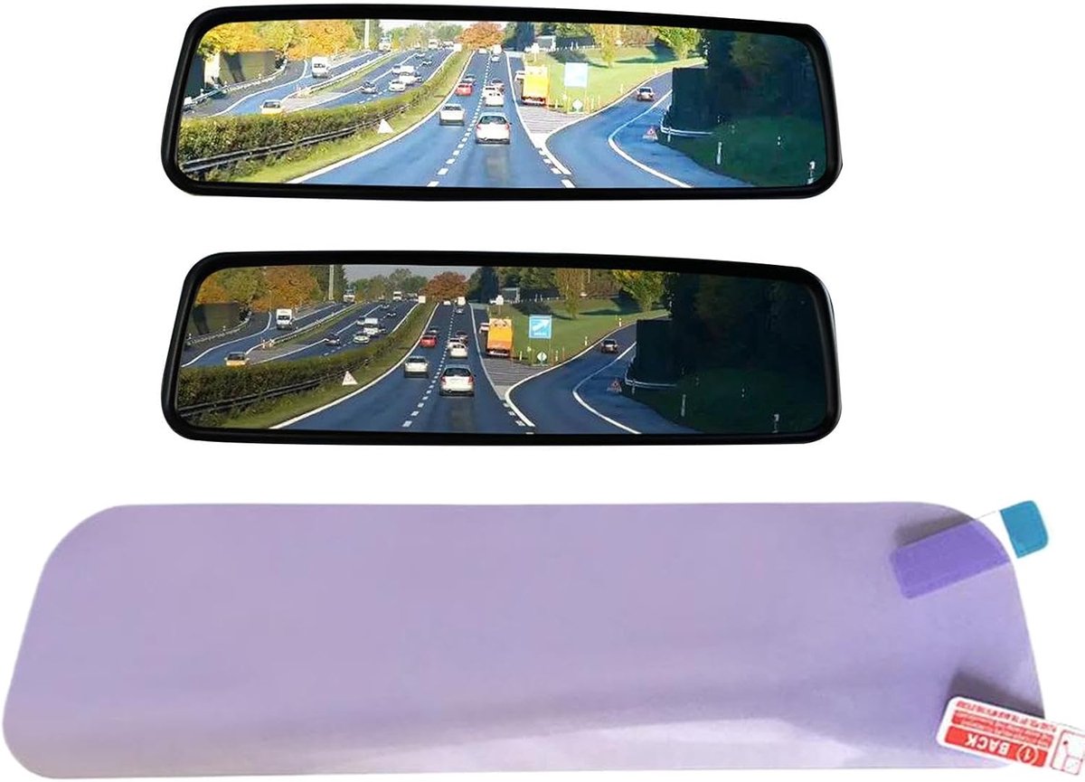 Anti-verblindingsfolie Auto - Spiegel stickers - Veilig Rijden - Waterdicht Anti-condens -